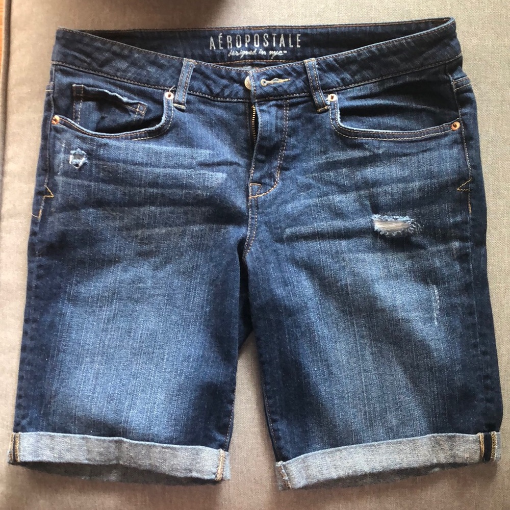Aero denim shorts
